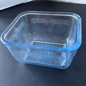 Fire King Blue Refrigerator Dish